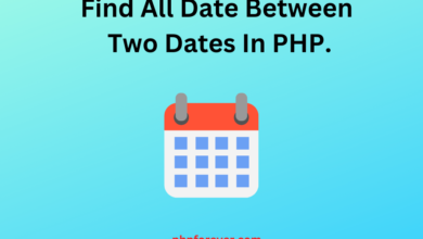 Find All Date Between Two Dates In PHP