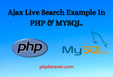 Ajax Live Search Example In PHP & MYSQL.