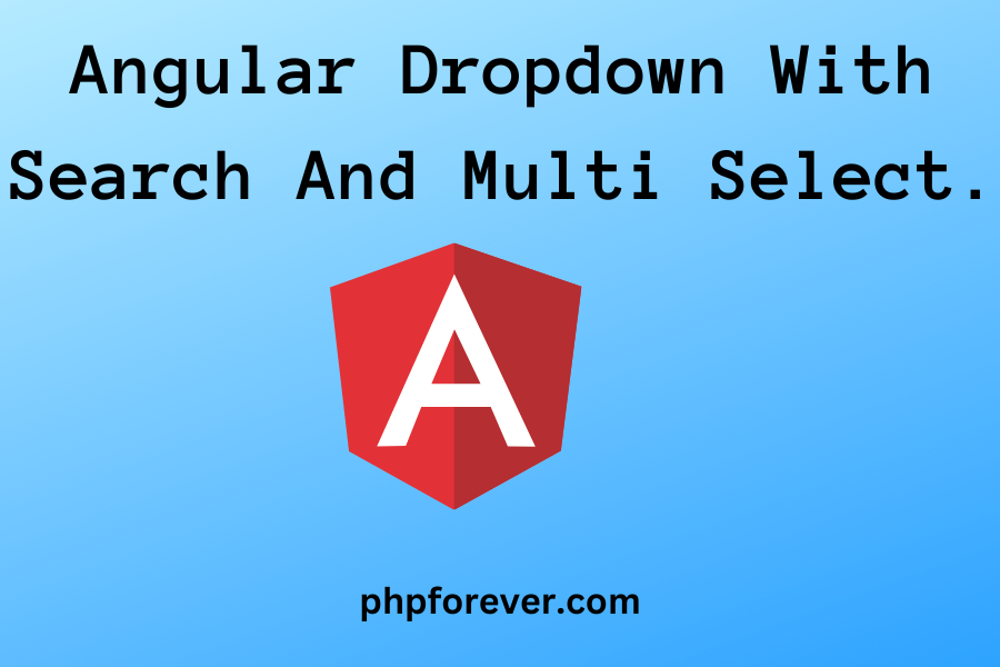 Angular Dropdown With Search And Multi Select DNT